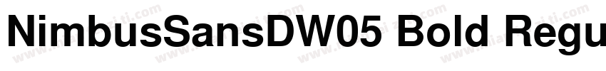 NimbusSansDW05 Bold Regular字体转换